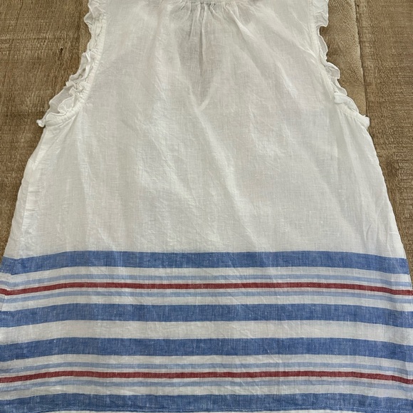 Vineyard Vines | Striped Linen Ruffle Tank | Size S | Made in Italy - Picture 8 of 16